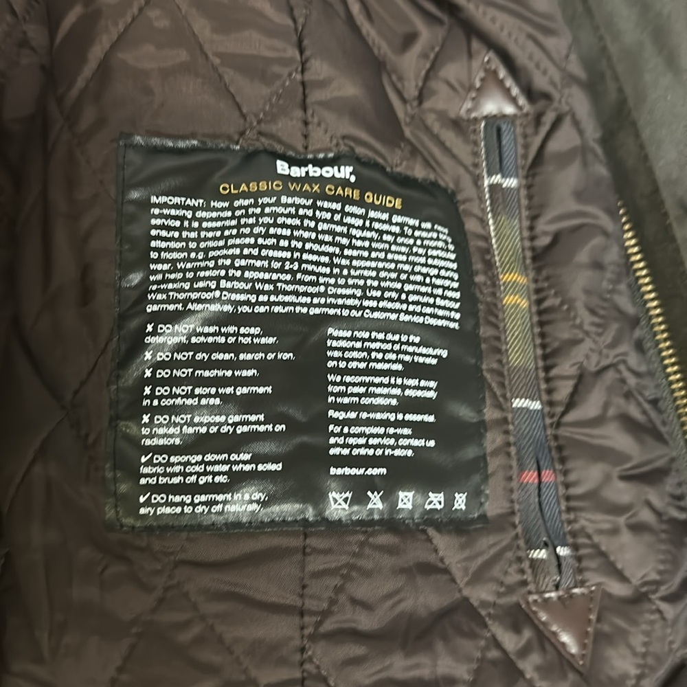 Barbour Belsay Wax Jacket Size 18 US - Picture 11 of 12